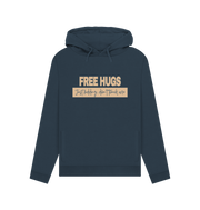 Navy Blue Free Hugs Women's Hoodie