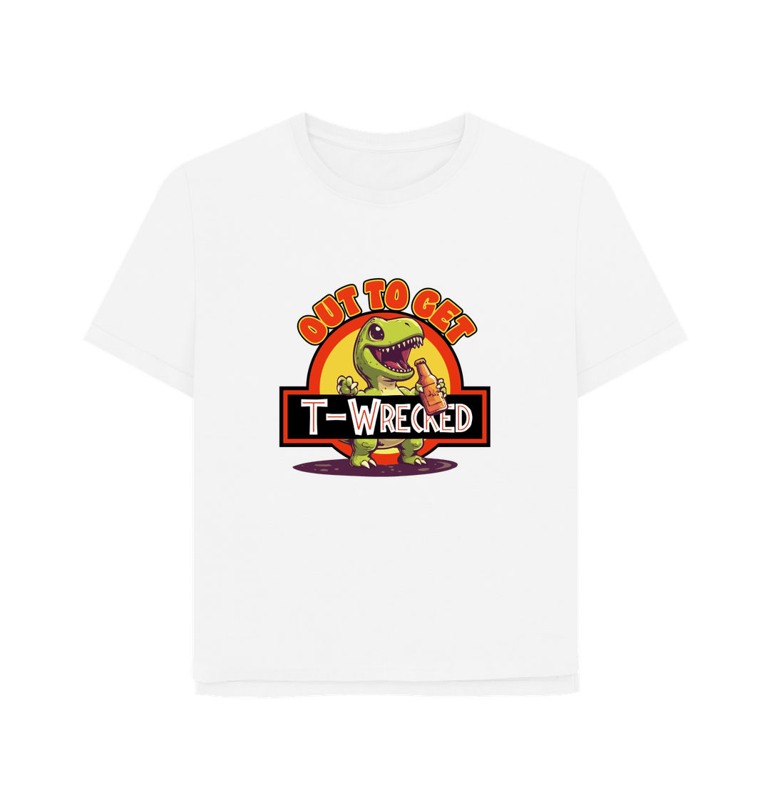 White T-Wrecked Women's Relaxed Fit T-shirt