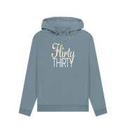 Stone Blue Flirty Thirty Women's Hoodie