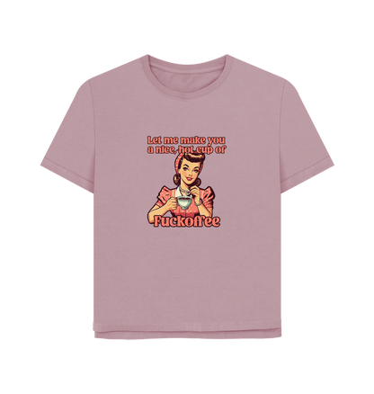 Mauve Fuckoffee Women's Relaxed Fit T-shirt