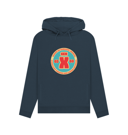 Navy Blue Gen X Women's Hoodie