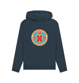 Navy Blue Gen X Women's Hoodie