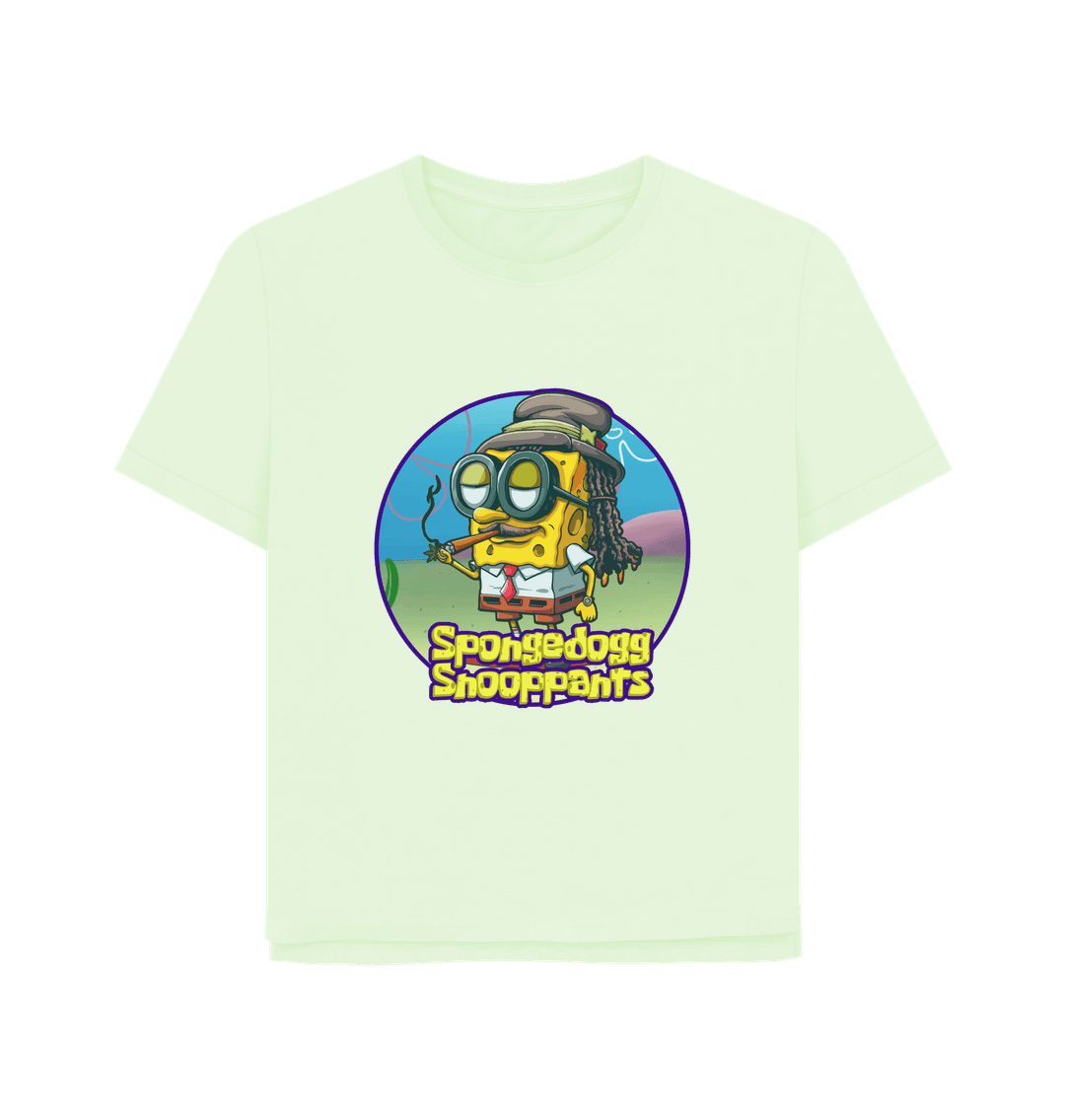 Pastel Green Spongedogg Snooppants Women's Relaxed Fit T-shirt