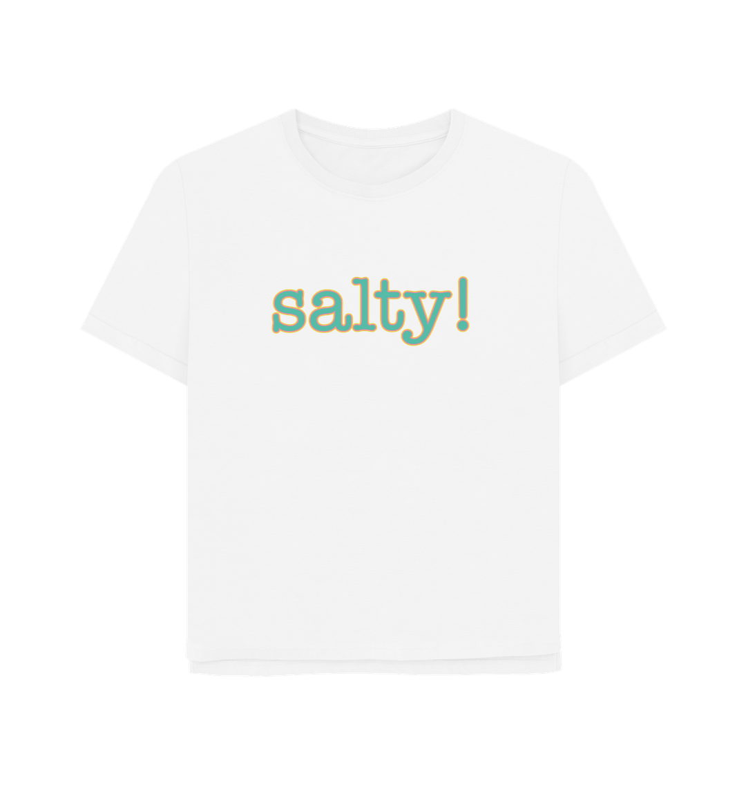 White Salty Women's Relaxed Fit T-shirt
