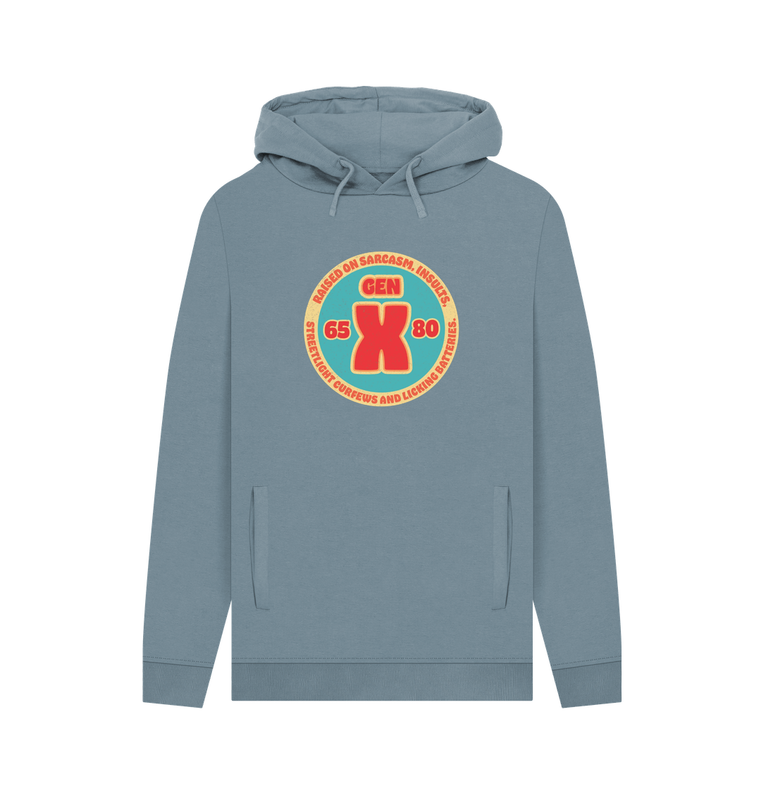 Stone Blue Gen X Men's Hoodie