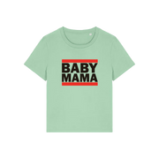 green mum t-shirt with the slogan 'baby mama'