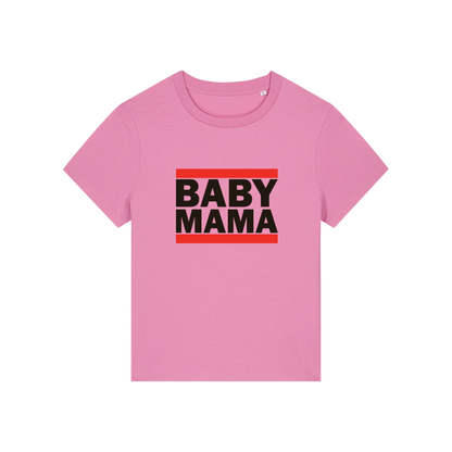 pink mum t-shirt with the slogan 'baby mama'