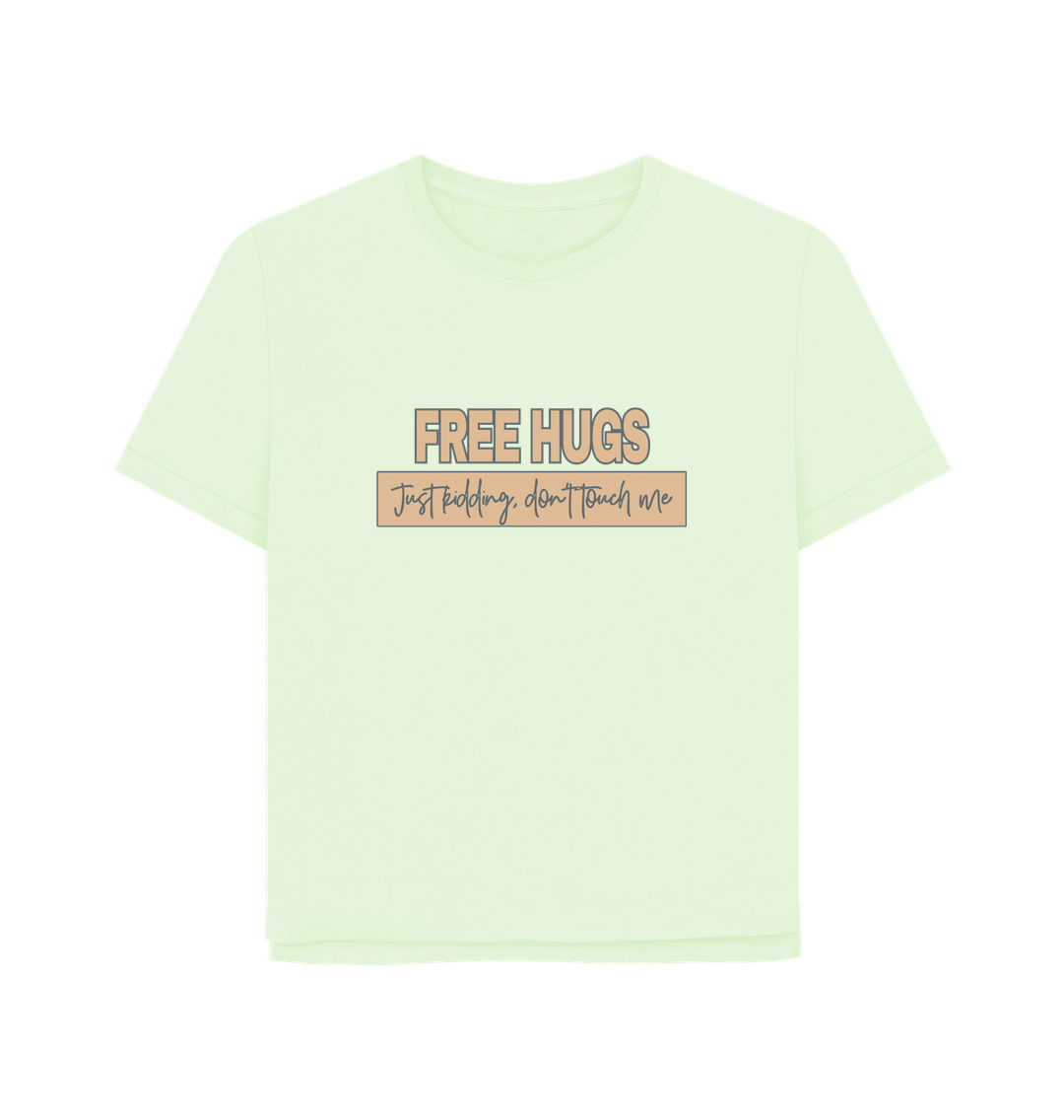 Pastel Green Free Hugs Women's Relaxed Fit T-shirt