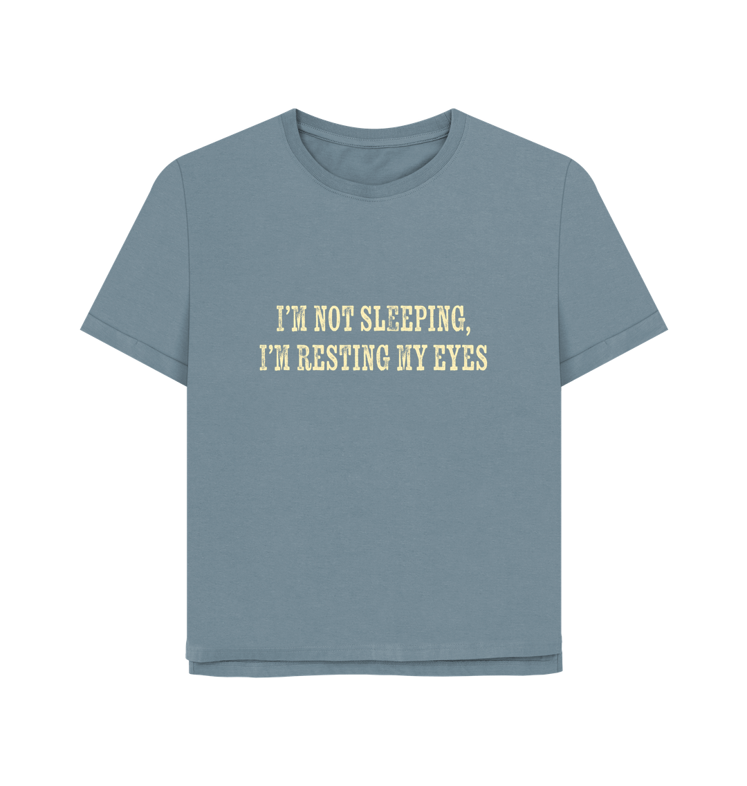 Stone Blue Printed T-shirt