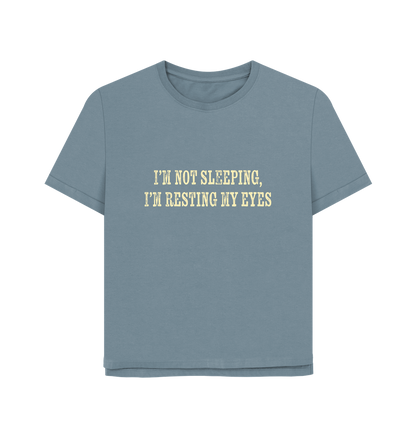 Stone Blue Printed T-shirt