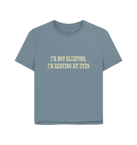 Stone Blue Printed T-shirt