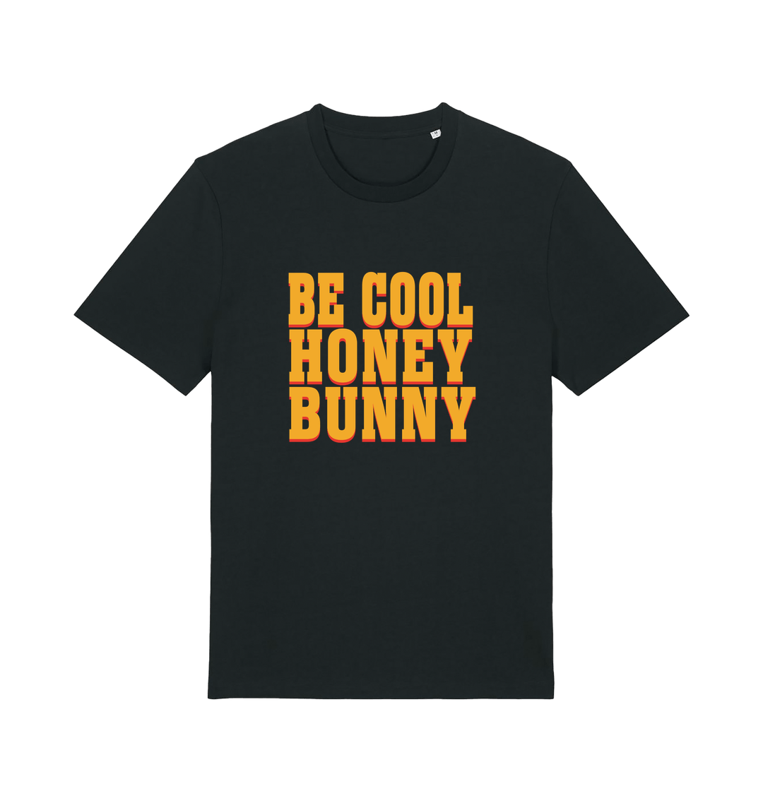 black slogan t-shirt inspired by the cult classic film pulp fiction