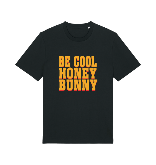 black slogan t-shirt inspired by the cult classic film pulp fiction