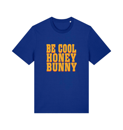 Blue slogan t-shirt inspired by the cult classic film pulp fiction