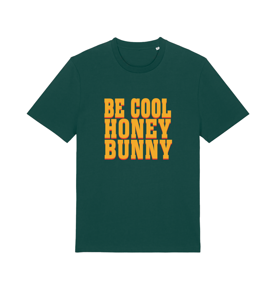 green slogan t-shirt inspired by the cult classic film pulp fiction