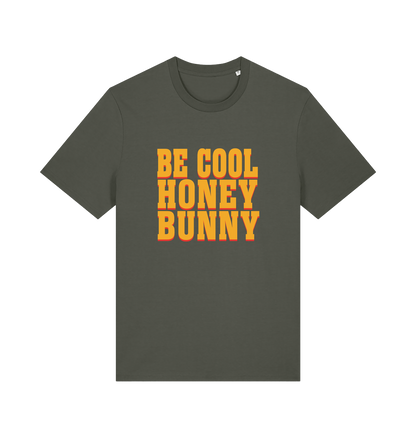 khaki slogan t-shirt inspired by the cult classic film pulp fiction