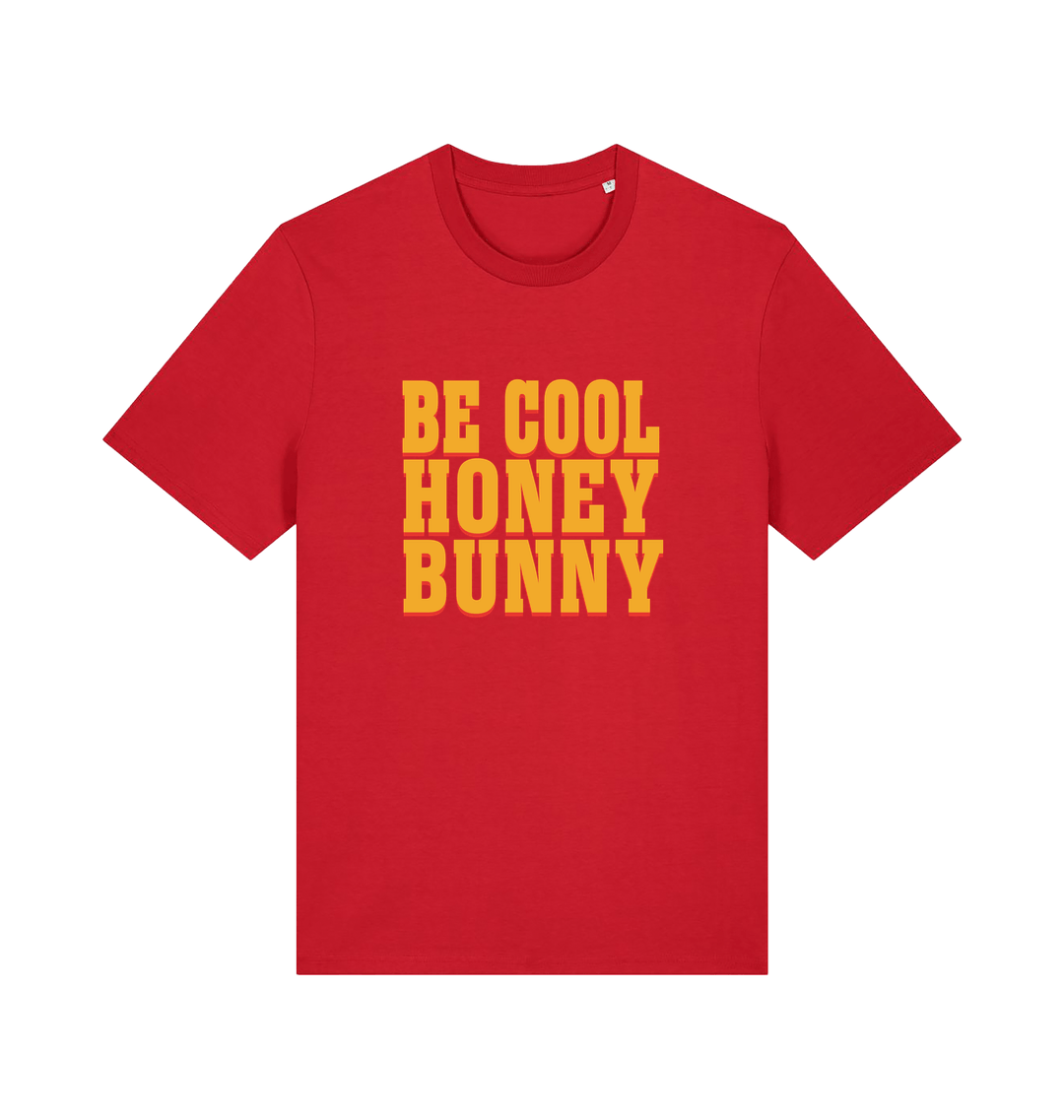 red slogan t-shirt inspired by the cult classic film pulp fiction