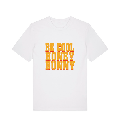 white slogan t-shirt inspired by the cult classic film pulp fiction