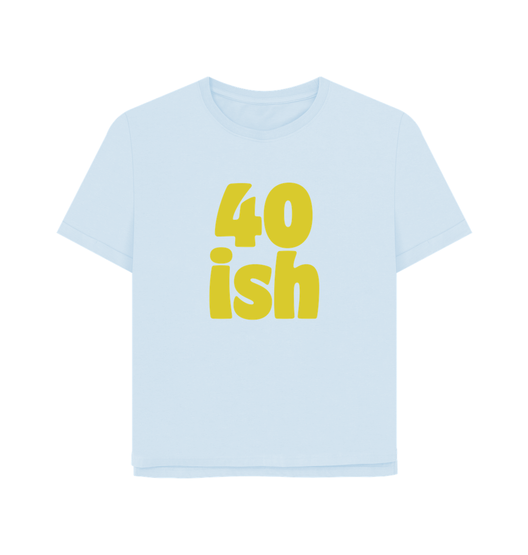 Sky Blue Forty-ish Women's Relaxed Fit T-shirt