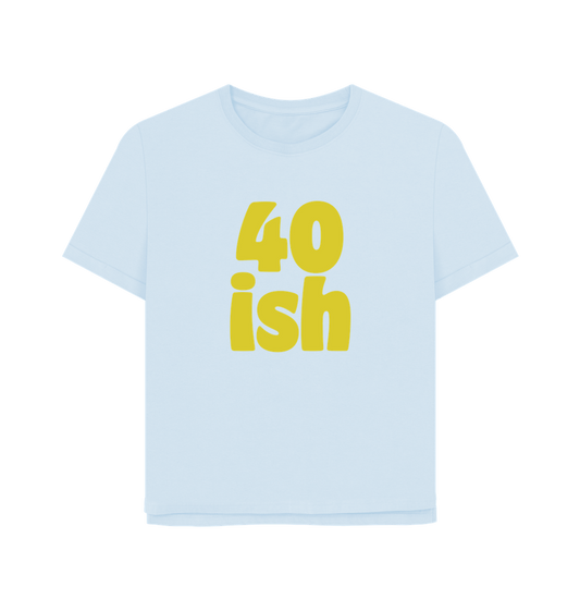 Sky Blue Forty-ish Women's Relaxed Fit T-shirt