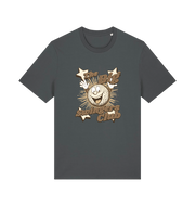 gray graphic t-shirt with 'the big swingers club' and the graphic of a cartoon golf ball