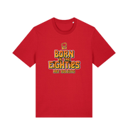 red birthday t-shirt inspired by the cult classic film the goonies with 'born in the 80s' text