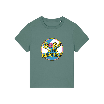 green geek tshirt with the slogan 'born in the 90's' 