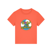 orange geek tshirt with the slogan 'born in the 90's' 