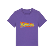 purple geek tee with the slogan 'born in the eighties'