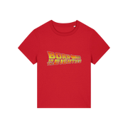 red geek tee with the slogan 'born in the eighties'