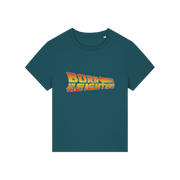 teal geek tee with the slogan 'born in the eighties'