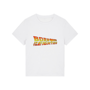 white geek tee with the slogan 'born in the eighties'
