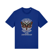 blue movie t-shirt inspired by the classic horror film silence of the lambs