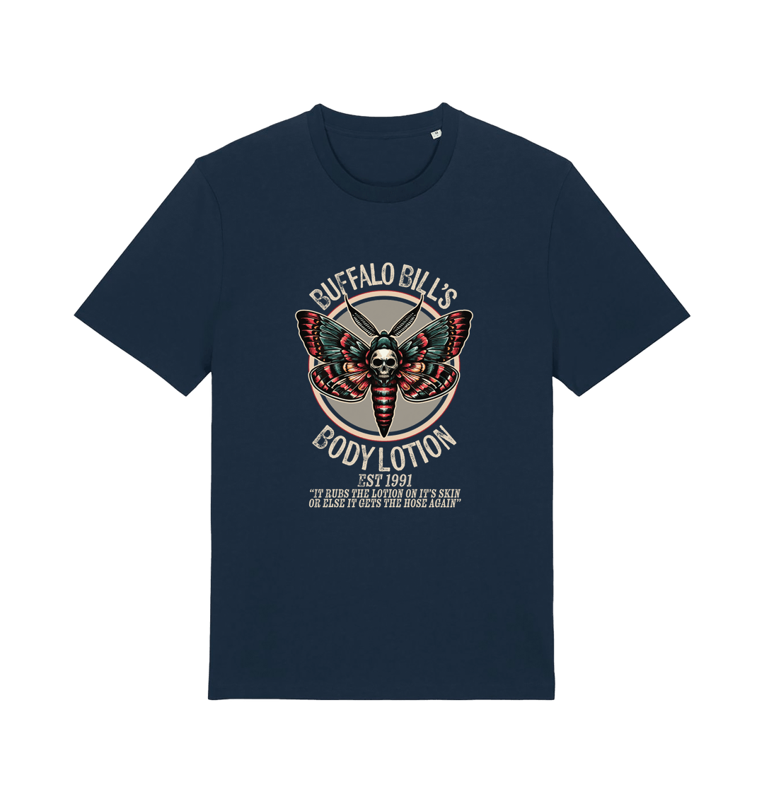 navy movie t-shirt inspired by the classic horror film silence of the lambs