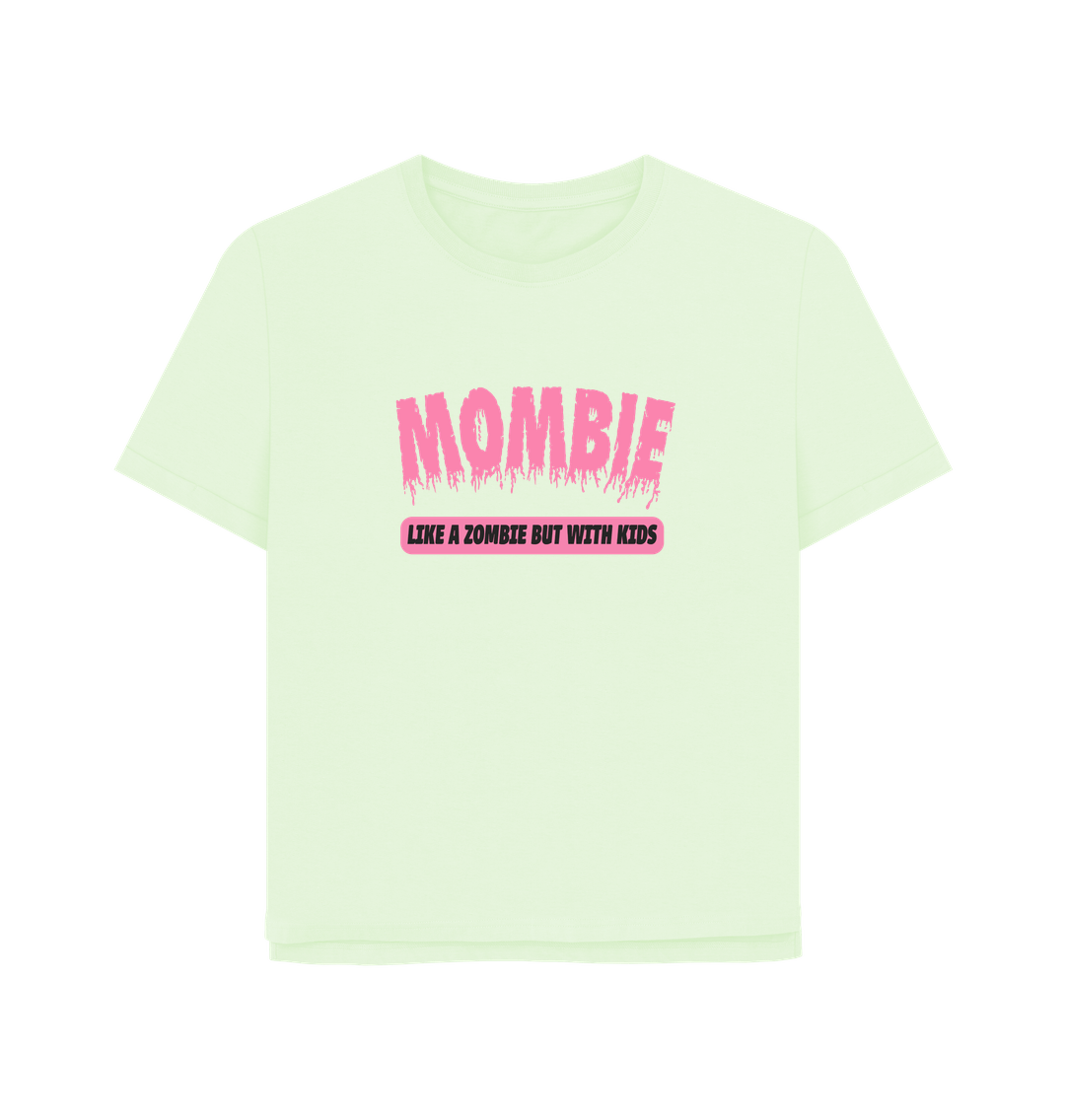 Pastel Green Mombie Women's Relaxed Fit T-shirt