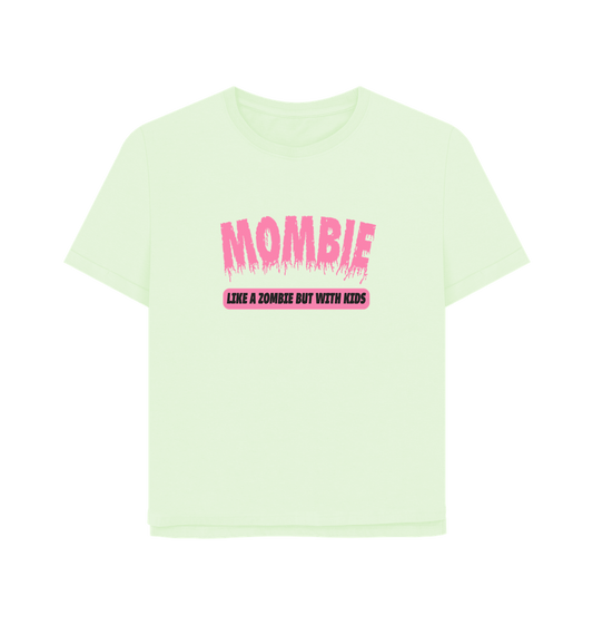 Pastel Green Mombie Women's Relaxed Fit T-shirt