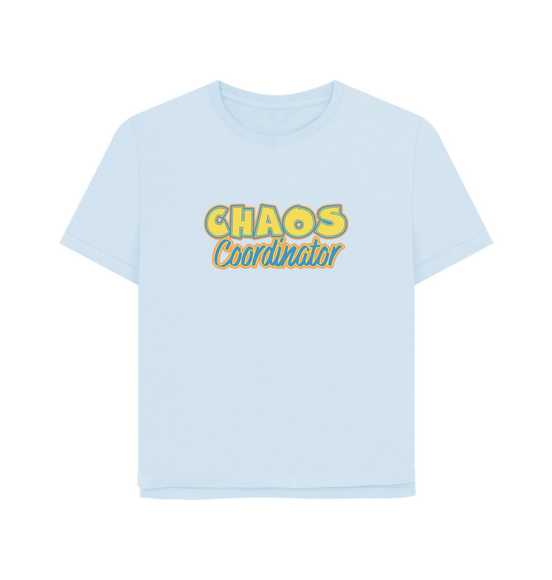 Sky Blue Chaos Coordinator Women's Relaxed Fit T-shirt