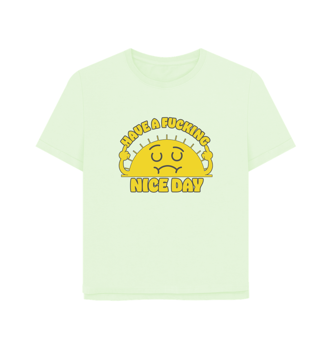 Pastel Green Printed T-shirt