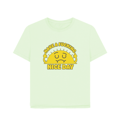 Pastel Green Printed T-shirt