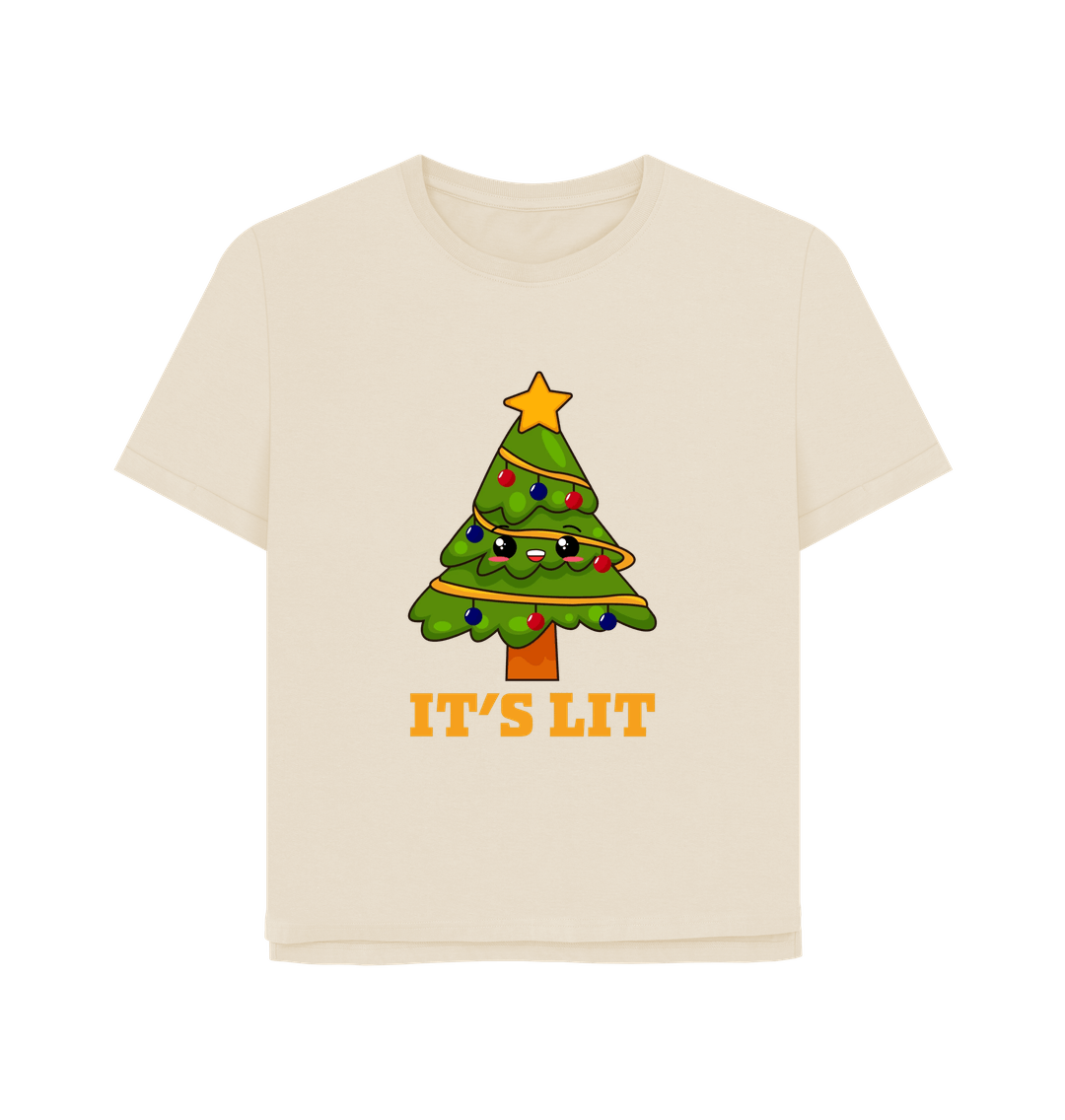 Oat It's Lit Women's Relaxed Fit Christmas T-shirt