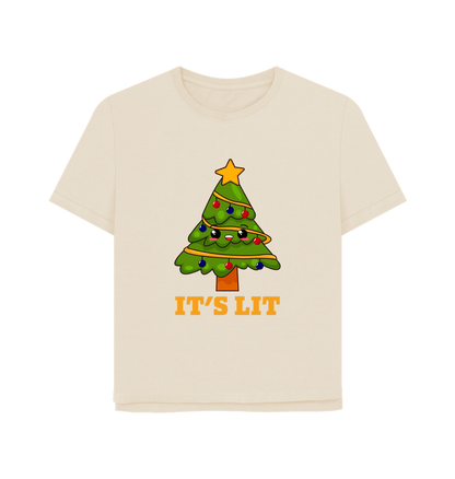Oat It's Lit Women's Relaxed Fit Christmas T-shirt