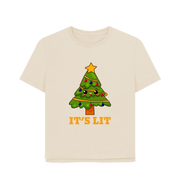 Oat It's Lit Women's Relaxed Fit Christmas T-shirt