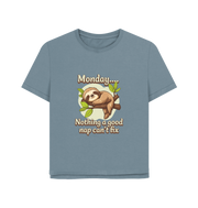 Stone Blue Printed T-shirt