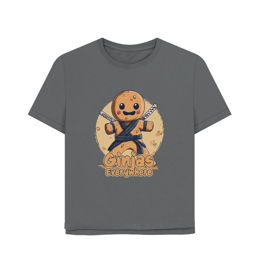 Slate Grey Ginja Ninja Women's Relaxed Fit T-shirt