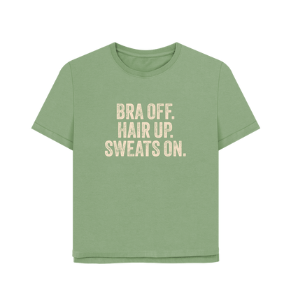 Sage Bra Off Women's Relaxed Fit T-shirt
