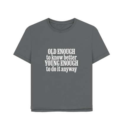 Slate Grey Printed T-shirt