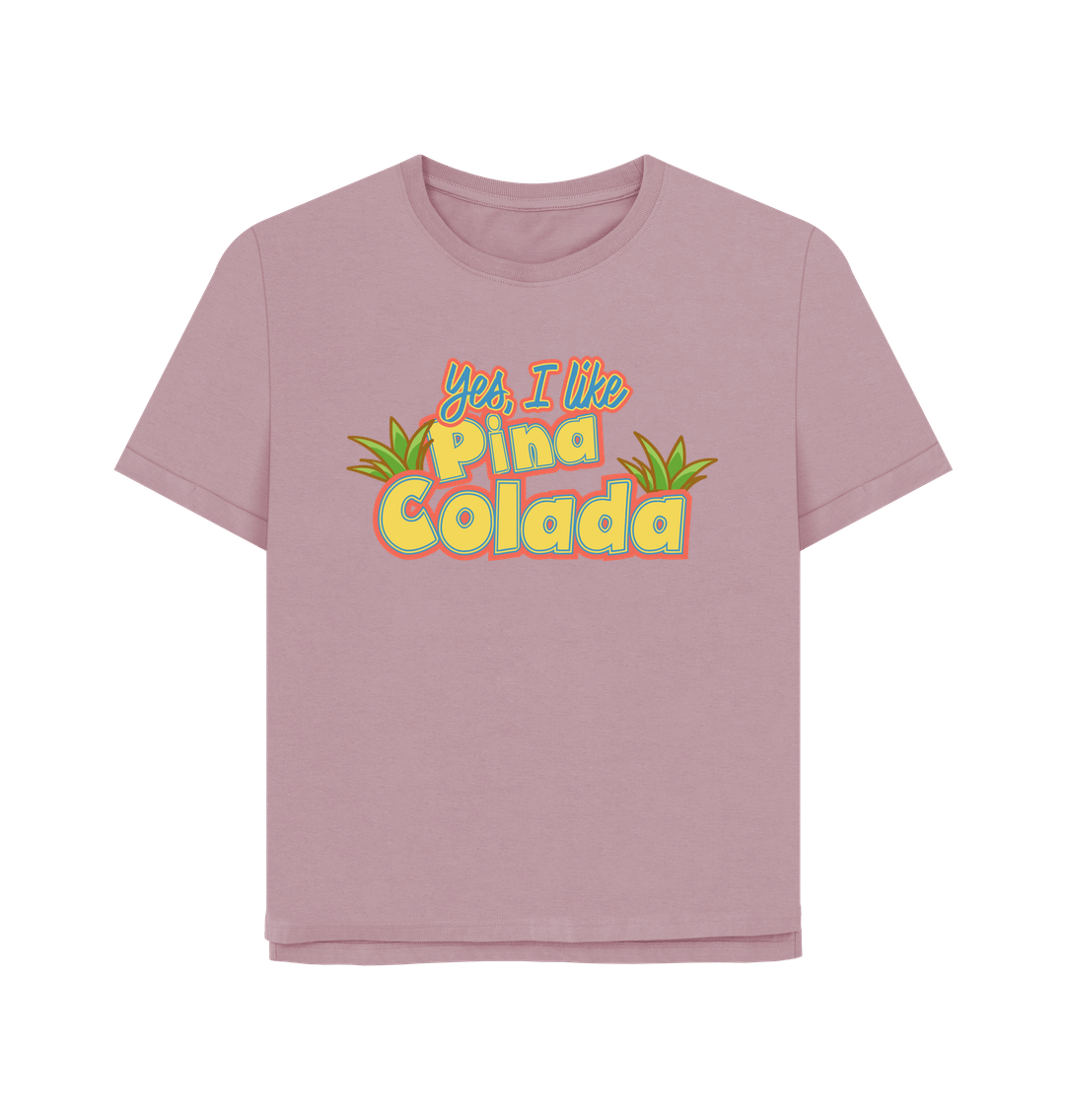 Mauve Pina Colada Women's Relaxed Fit T-shirt