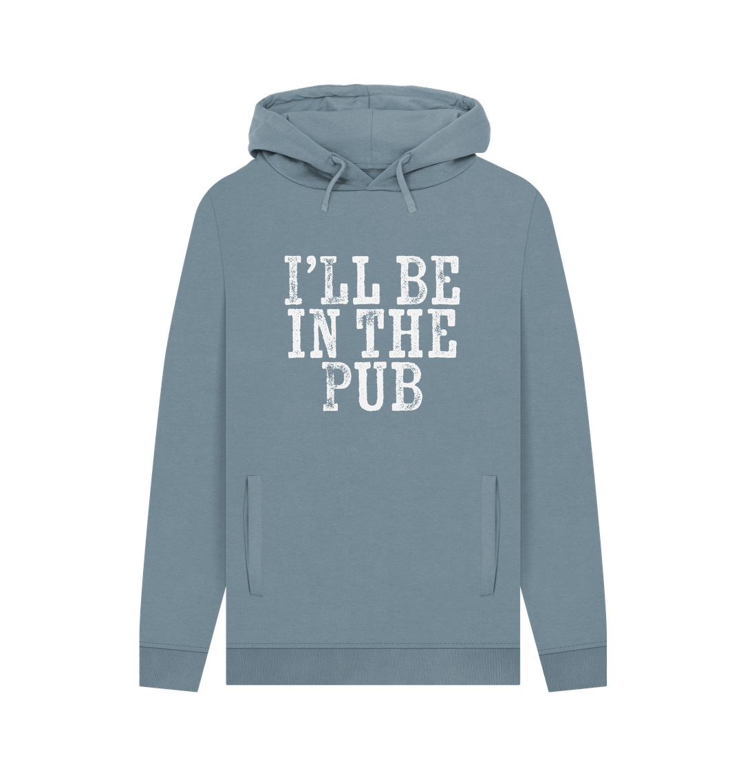 Stone Blue In The Pub Men's Hoodie