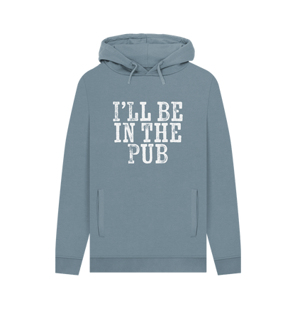 Stone Blue In The Pub Men's Hoodie