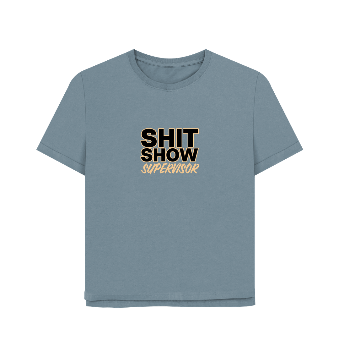 Stone Blue Show Supervisor Women's relaxed Fit T-shirt